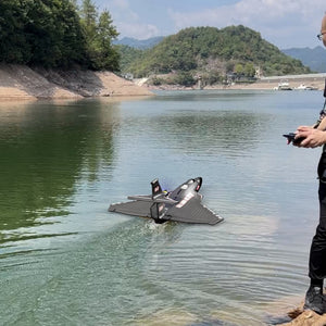 Avion radiocommandé XIAXIU Raptor H650 (terre, mer, air), envergure 490 mm, 2,4 GHz, 6 canaux, équilibrage intelligent, EPP, type warbird, hydravion, prêt à voler (RTF) pour débutants