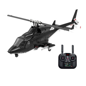 YUXIANG F02S AirWolf 2.4G 9CH 6G GPS Localisation par flux optique LiDAR TOF Maintien d'altitude Double moteur brushless Hélicoptère radiocommandé sans barre de stabilisation à l'échelle 1:34 RTF
