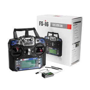 Émetteur radio FlySky FS-i6 2,4 GHz 6 canaux AFHDS avec récepteur FS-iA6B pour drone RC FPV
