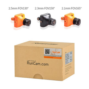Caméra FPV RunCam Swift 2 Micro avec OSD, microphone, capteur CCD 1/3", 600 lignes TV, PAL, champ de vision 130/150/165°, objectif 2,5 mm/2,3 mm/2,1 mm