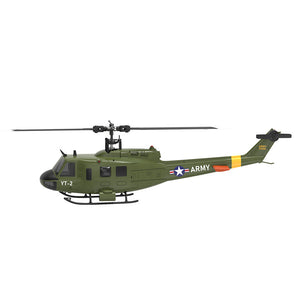 Hélicoptère radiocommandé YuXiang F07 1:34 UH-1 HUEY, 2,4 GHz, 6 canaux, maintien d'altitude, positionnement par flux optique, double moteur brushless
