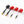 2 antennes Foxeer FPV RHCP 5,8 GHz Lollipop 3 2,5 dBi Omni SMA/RP-SMA pour drone et avion RC - Noir, Rouge