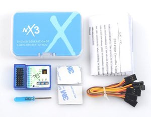 Contrôleur de vol 3D NX3 avec gyroscope pour avions radiocommandés à voilure fixe