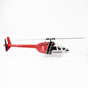 Hélicoptère radiocommandé FLY WING Bell 206 V3/V4 Classe 470 6CH avec moteur brushless, GPS, maintien d'altitude et échelle.