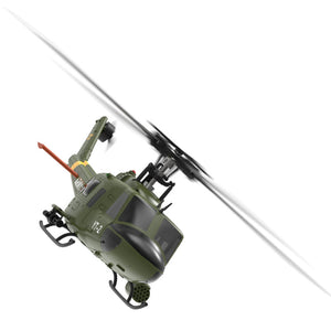 Hélicoptère radiocommandé YuXiang F07 1:34 UH-1 HUEY, 2,4 GHz, 6 canaux, maintien d'altitude, positionnement par flux optique, double moteur brushless