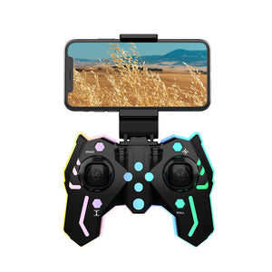 Mini drone KF615 avec lumières LED colorées, drone acrobatique, double caméra, WiFi FPV, maintien d'altitude, quadricoptère RC, jouet cadeau