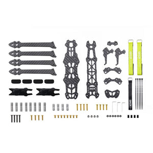 Kit de châssis en fibre de carbone GEPRC Mark4 3K avec anneau amortisseur pour drone RC FPV Racing