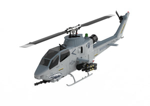 Yuxiang F112S 9-Channel GPS Smart 6G Flybarless RC Helicopter – Gray | LiDAR + Optical Flow Positioning | Brushless Motors | One-Key Return | High-Fidelity Cobra Scale