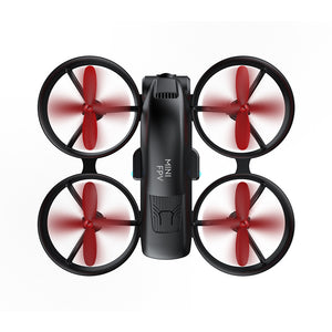 Mini drone KF615 avec lumières LED colorées, drone acrobatique, double caméra, WiFi FPV, maintien d'altitude, quadricoptère RC, jouet cadeau
