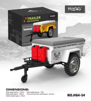 Voiture radiocommandée HG HG4-53 TRASPED 1/16 2.4G 3WD pour SUZUKI JIMNY, crawler tout-terrain avec lumières LED et sons simulés, prête à rouler (RTR), modèle réduit entièrement proportionnel.
