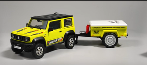 Voiture radiocommandée HG HG4-53 TRASPED 1/16 2.4G 3WD pour SUZUKI JIMNY, crawler tout-terrain avec lumières LED et sons simulés, prête à rouler (RTR), modèle réduit entièrement proportionnel.