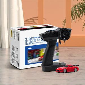 Turbo Racing C71 RTR 1/76 2.4G RWD Mini Voiture RC Véhicules de Sport Lumières LED Jouets Proportionnels Modèles Sur Route