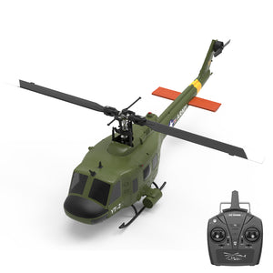 Hélicoptère radiocommandé YuXiang F07 1:34 UH-1 HUEY, 2,4 GHz, 6 canaux, maintien d'altitude, positionnement par flux optique, double moteur brushless