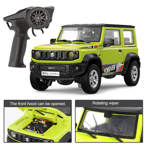 Voiture radiocommandée HG HG4-53 TRASPED 1/16 2.4G 3WD pour SUZUKI JIMNY, crawler tout-terrain avec lumières LED et sons simulés, prête à rouler (RTR), modèle réduit entièrement proportionnel.
