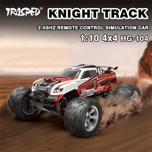 HG TRASPED 104 1/10 2.4G 4WD 30km/h RC Voiture Knight 570 Brushed Camion Tout-Terrain Véhicules Modèles RTR Jouet
