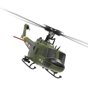Hélicoptère radiocommandé YuXiang F07 1:34 UH-1 HUEY, 2,4 GHz, 6 canaux, maintien d'altitude, positionnement par flux optique, double moteur brushless