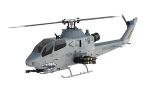 Yuxiang F112S 9-Channel GPS Smart 6G Flybarless RC Helicopter – Gray | LiDAR + Optical Flow Positioning | Brushless Motors | One-Key Return | High-Fidelity Cobra Scale