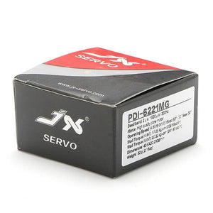 Servo numérique standard JX PDI-6221MG 20 kg à couple élevé, rotation antihoraire à 360°