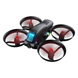 Mini drone KF615 avec lumières LED colorées, drone acrobatique, double caméra, WiFi FPV, maintien d'altitude, quadricoptère RC, jouet cadeau