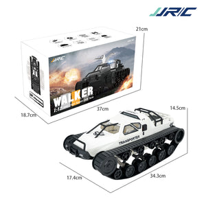 JJRC D843 RC Crawler Char tout-terrain 4x4 haute vitesse, voiture RC 2,4 GHz, camion militaire RC 1/12, char de drift RC pour enfants et adultes
