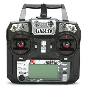 Émetteur radiocommandé Flysky i6X FS-i6X 2,4 GHz 10 canaux AFHDS 2A avec récepteur X6B/IA6B/A8S pour drone RC FPV