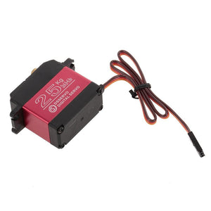 Lot de 4 servos numériques étanches DSSERVO DS3225MG 25 kg, engrenages métalliques, couple élevé, 180°, pour avions, robots et voitures radiocommandés.
