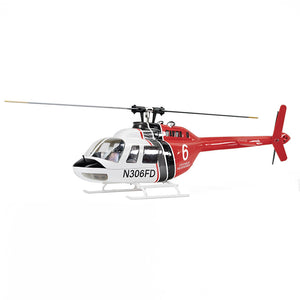Hélicoptère radiocommandé FLY WING Bell 206 V3/V4 Classe 470 6CH avec moteur brushless, GPS, maintien d'altitude et échelle.