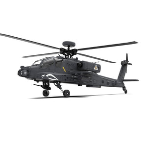 YXZNRC F11-S 1:32 AH-64 Apache - Hélicoptère radiocommandé prêt à voler (RTF) - GPS 2,4 GHz 6 canaux avec maintien d'altitude, positionnement par flux optique, caméra FPV 5,8 GHz, double moteur brushless et sans barre de stabilisation