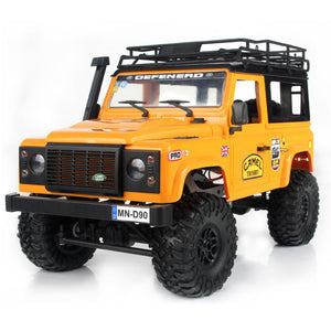 Camion tout-terrain D90 1/12 2.4G 4WD avec carrosserie, galerie de toit et télécommande, jouet RTR