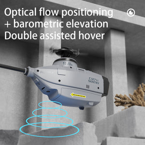 Hélicoptère radiocommandé RC ERA C127AI 2.4G 4CH Brushless avec gyroscope 6 axes, caméra grand angle 720p, localisation par flux optique, maintien d'altitude, vol stationnaire intelligent sans barre de stabilisation, prêt à voler.