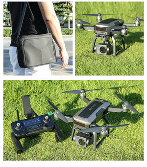 SJRC F7S 4K PRO Pont 2,4 GHz + 5 GHz FPV GPS avec caméra HD 2,7K 25 ips, détection d'obstacles, nacelle stabilisée électroniquement sur 3 axes, transmission d'images jusqu'à 3 km