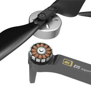 Drone quadricoptère RC MJX B12 EIS avec caméra 4K, Wi-Fi 5G et zoom numérique, autonomie de vol de 22 minutes, sans balais, pliable et équipé d'un GPS.