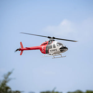 Hélicoptère radiocommandé FLY WING Bell 206 V3/V4 Classe 470 6CH avec moteur brushless, GPS, maintien d'altitude et échelle.