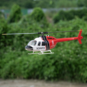 Hélicoptère radiocommandé FLY WING Bell 206 V3/V4 Classe 470 6CH avec moteur brushless, GPS, maintien d'altitude et échelle.