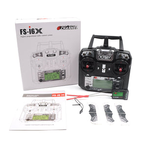 FLYSKY FS-I6X 2.4GHZ 10CH AFHDS 2A RC Sender mit Empfänger für RC FLYSKY FS-I6X 2.4GHZ 10CH AFHDS 2A RC Sender mit Empfänger für RC