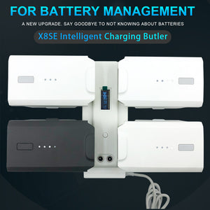 Le chargeur intelligent pour drone FIMI X8SE 2022 prend en charge la charge simultanée de 4 batteries.