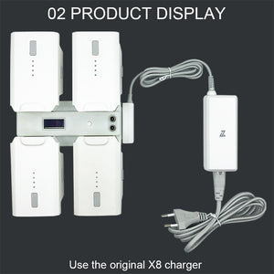Le chargeur intelligent pour drone FIMI X8SE 2022 prend en charge la charge simultanée de 4 batteries.