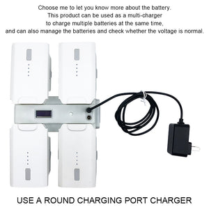 Le chargeur intelligent pour drone FIMI X8SE 2022 prend en charge la charge simultanée de 4 batteries.
