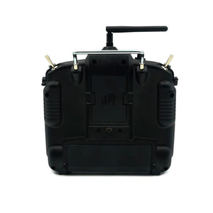 La radiocommande FrSky X9D PLUS SE est conçue pour les drones FPV et est disponible en fibre de carbone et bleu foncé.