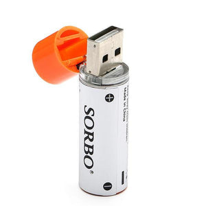 Lot de 4 batteries SORBO 1,5 V 1200 mAh rechargeables par USB pour jouets radiocommandés 