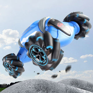 Voiture télécommandée acrobatique à induction gestuelle, véhicule tout-terrain avec lumières, musique, drift et conduite latérale, jouet RC, cadeau pour enfants