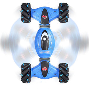 Voiture télécommandée acrobatique à induction gestuelle, véhicule tout-terrain avec lumières, musique, drift et conduite latérale, jouet RC, cadeau pour enfants